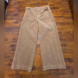 Gap Womens Brown Corduroy Wide-Leg Pants 10/30 STRECHY